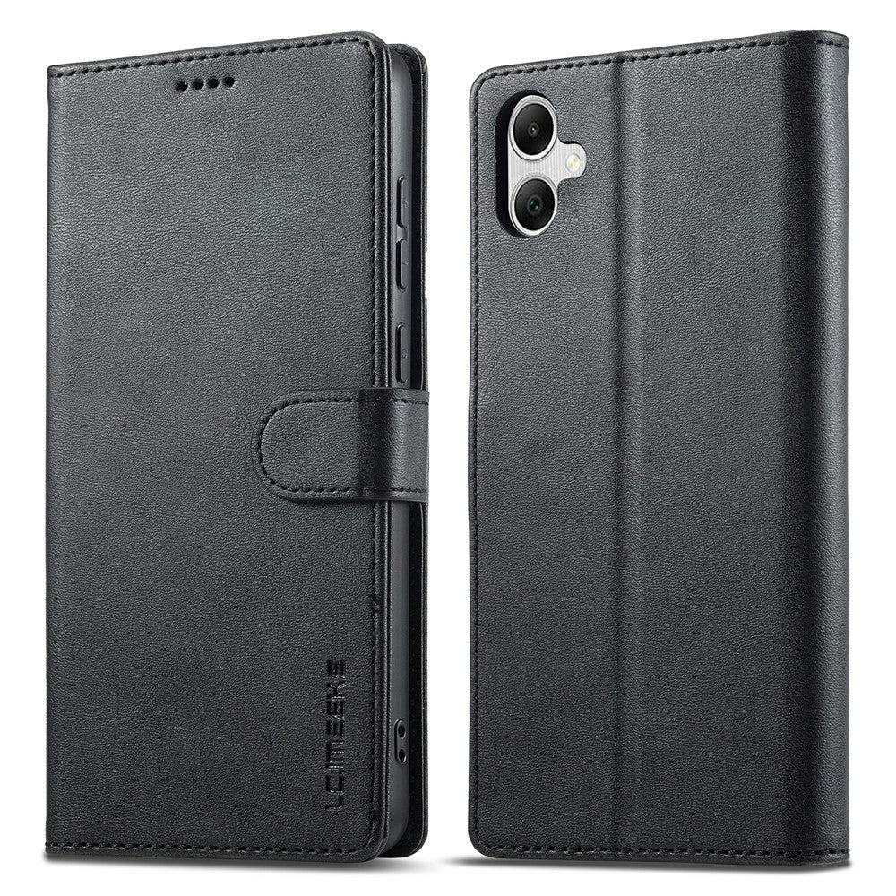 LC.IMEEKE For Samsung Galaxy A05 4G Case Calf Texture Phone Leather Cover