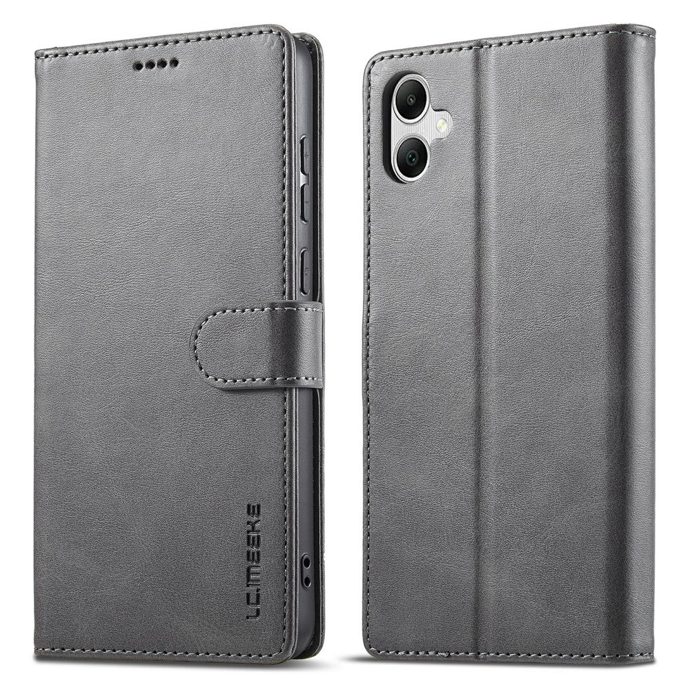 LC.IMEEKE For Samsung Galaxy A05 4G Case Calf Texture Phone Leather Cover