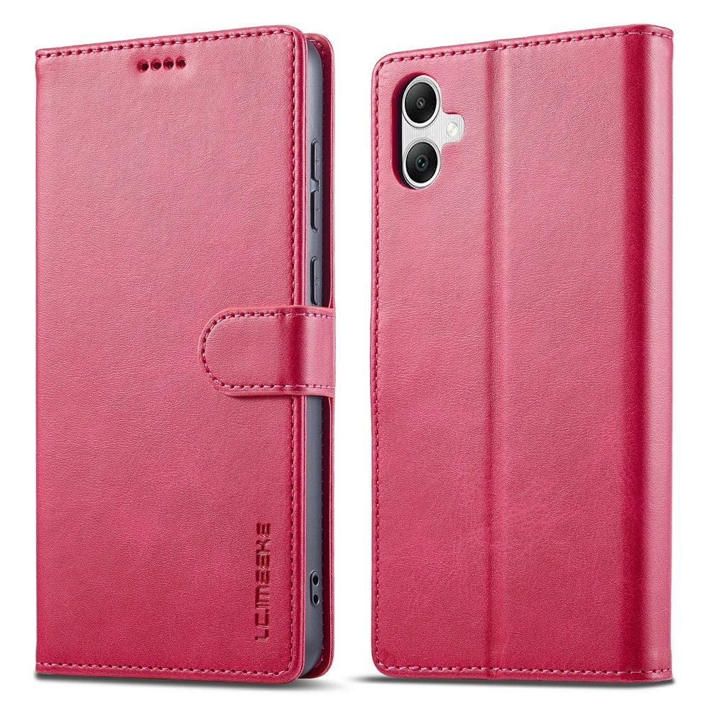 LC.IMEEKE For Samsung Galaxy A05 4G Case Calf Texture Phone Leather Cover