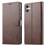 LC.IMEEKE For Samsung Galaxy A05 4G Case Calf Texture Phone Leather Cover