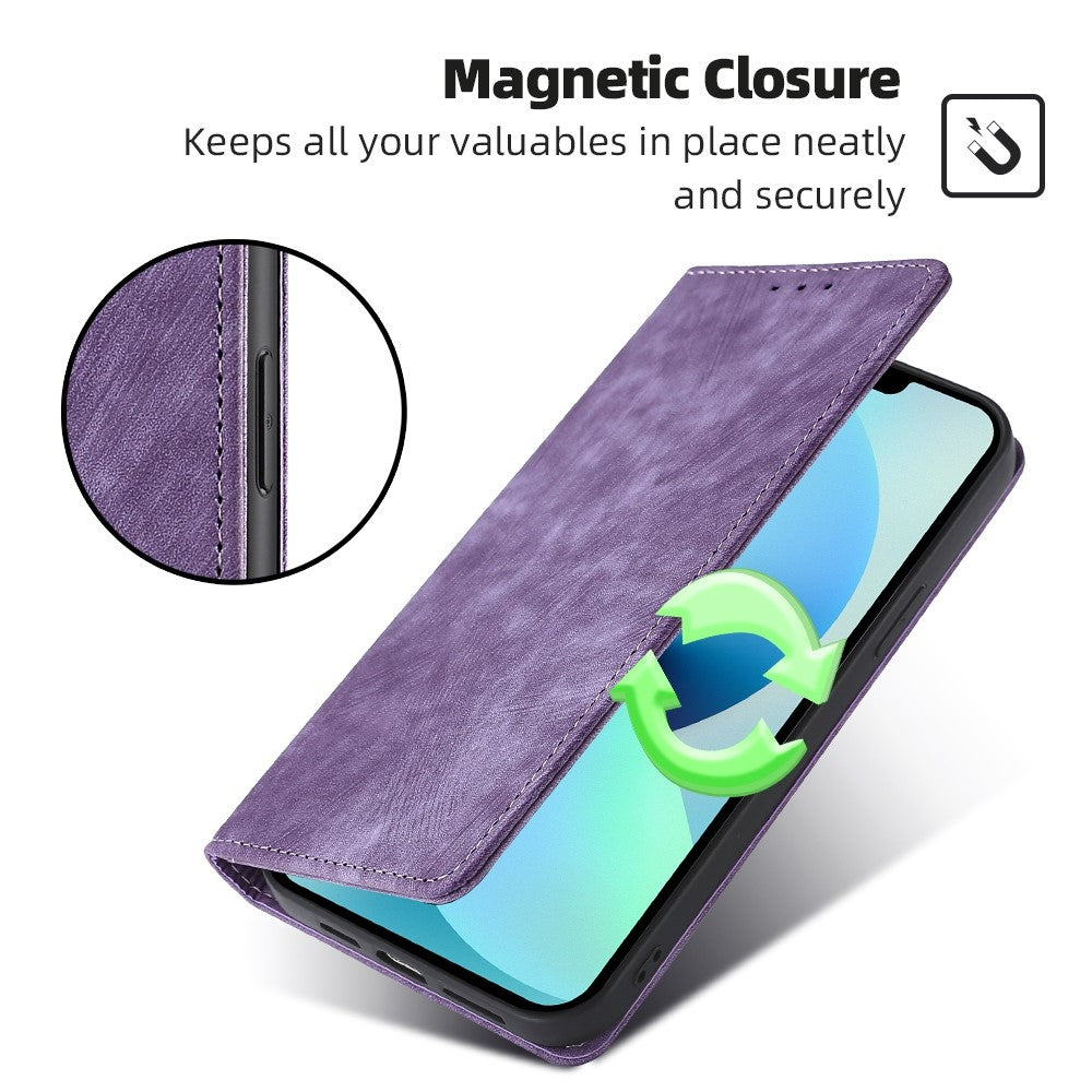 For Samsung Galaxy A05s 4G Case PU Leather RFID Blocking Wallet Anti-Scratch Phone Cover