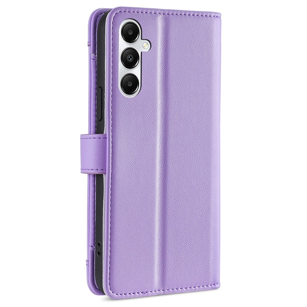 For Samsung Galaxy A05s 4G Case Zipper Pocket Wallet PU Leather Phone Cover with 2 Straps