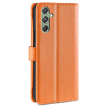 For Samsung Galaxy M34 5G / F34 5G Case Zipper Wallet Leather Anti-Drop Phone Cover with 2 Straps