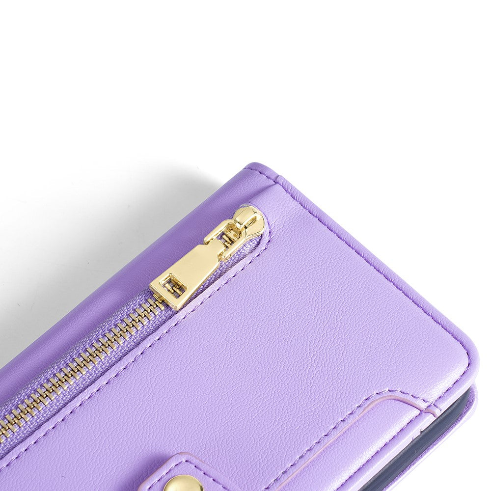 For Oppo A58 4G Case Wallet Stand PU Leather Shockproof Phone Cover with 2 Straps
