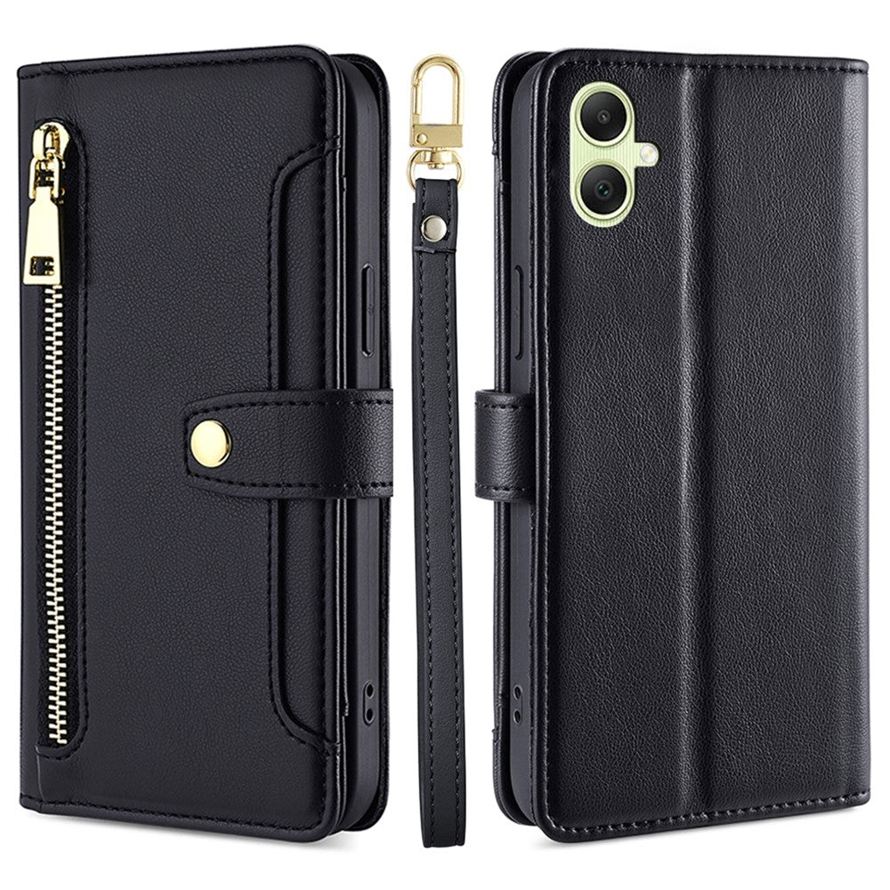 For Samsung Galaxy A05 4G Case Multiple Card Slots Wallet Phone Cover with 2 Straps