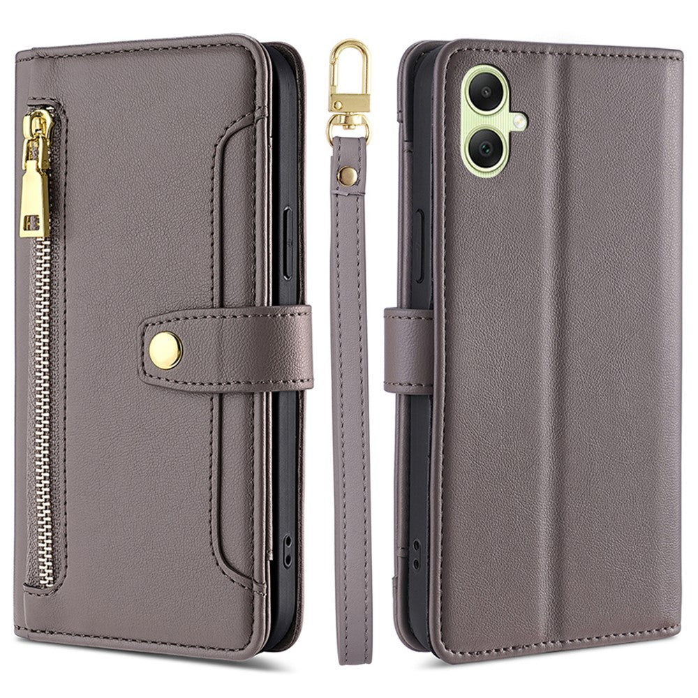 For Samsung Galaxy A05 4G Case Multiple Card Slots Wallet Phone Cover with 2 Straps
