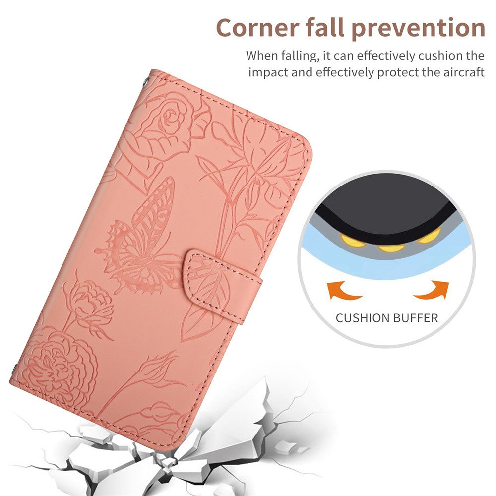 HT03 For Xiaomi 14 Pro Case PU Leather Stand Phone Cover with Hand Strap