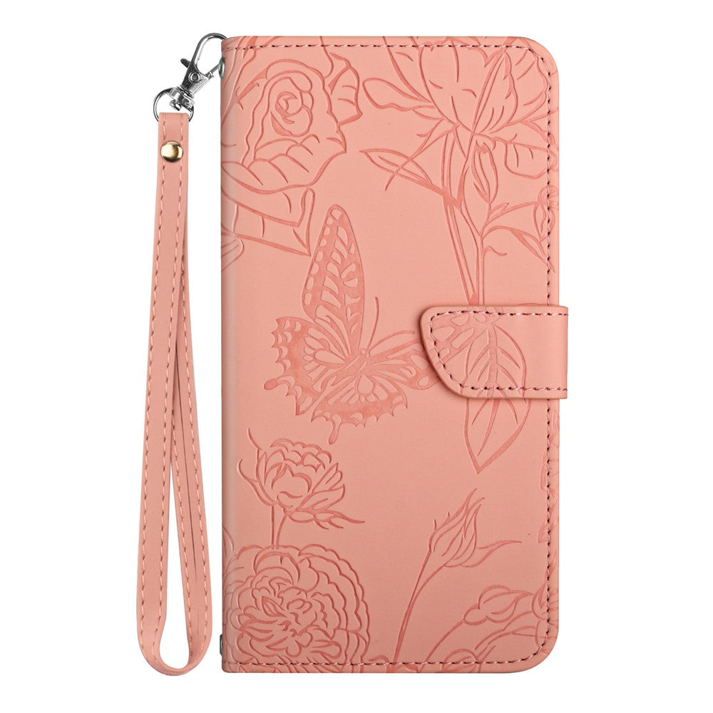 HT03 For Xiaomi 14 Pro Case PU Leather Stand Phone Cover with Hand Strap