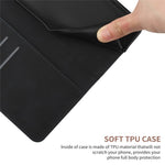 HT05 For Xiaomi 14 Case Leather Skin-touch Anti-scratch Wallet Phone Cover