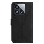 HT05 For Xiaomi 14 Case Leather Skin-touch Anti-scratch Wallet Phone Cover