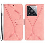 HT05 For Xiaomi 14 Case Leather Skin-touch Anti-scratch Wallet Phone Cover
