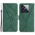 HT05 For Xiaomi 14 Case Leather Skin-touch Anti-scratch Wallet Phone Cover