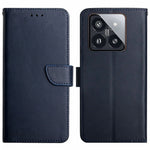 HT02 For Xiaomi 14 Case Dustproof Genuine Cow Leather Mobile Phone Cover Wallet