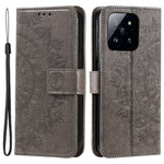 For Xiaomi 14 Pro Case Mandala Flower Imprinted Leather Phone Wallet Cover with Stand
