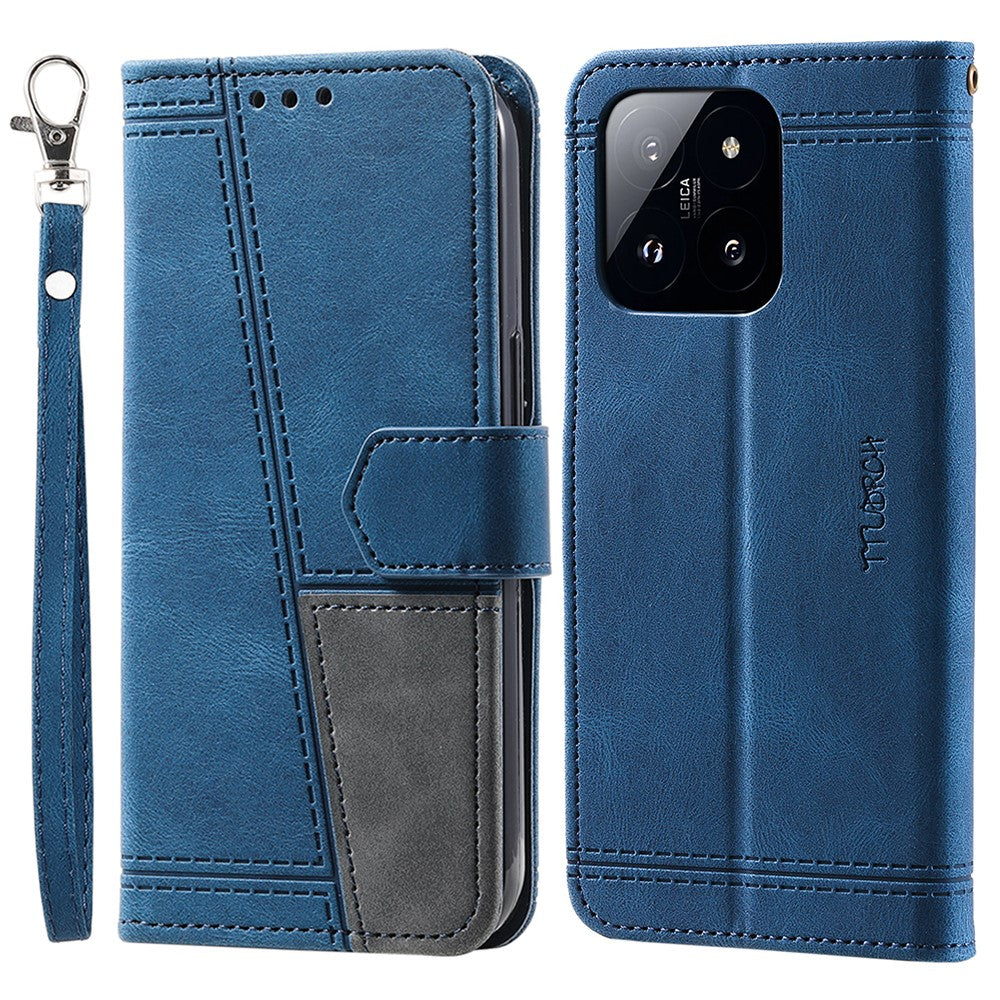TTUDRCH Style 004 for Xiaomi 14 Pro Case RFID Blocking Wallet Stand Phone Cover