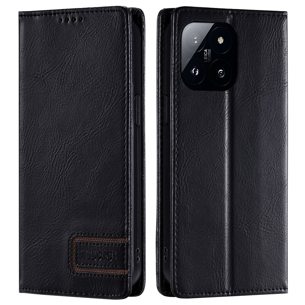 TTUDRCH Style 007 For Xiaomi 14 Case Magnetic Auto Closing Leather Phone Cover