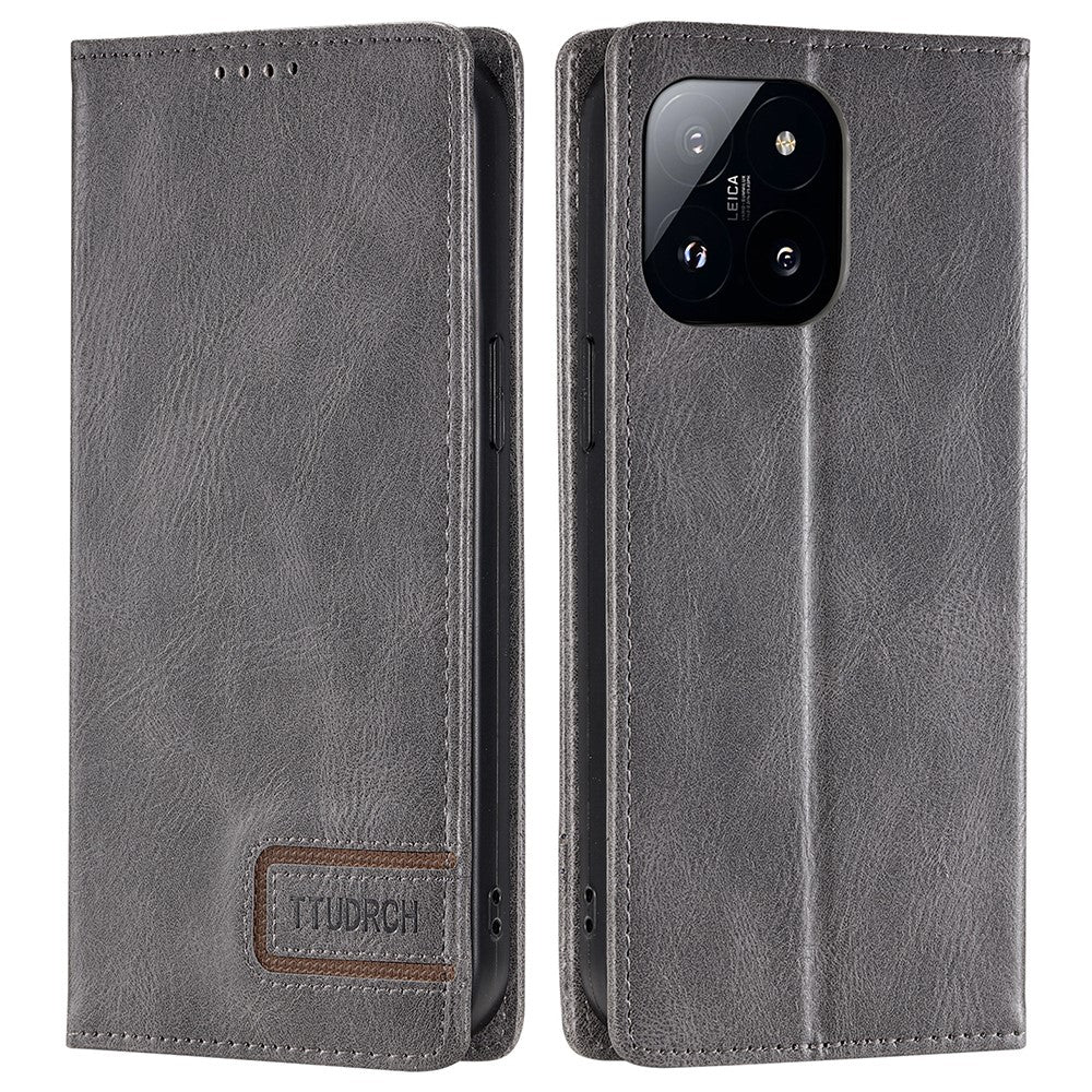TTUDRCH Style 007 For Xiaomi 14 Case Magnetic Auto Closing Leather Phone Cover