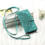 Style 006 For Xiaomi 14 Case Mandala Flower Phone Cover with Hand Strap and Shoulder Strap