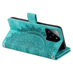 Style 006 For Xiaomi 14 Case Mandala Flower Phone Cover with Hand Strap and Shoulder Strap