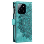 Style 006 For Xiaomi 14 Case Mandala Flower Phone Cover with Hand Strap and Shoulder Strap