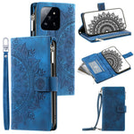 Style 006 For Xiaomi 14 Case Mandala Flower Phone Cover with Hand Strap and Shoulder Strap