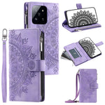 Style 006 For Xiaomi 14 Case Mandala Flower Phone Cover with Hand Strap and Shoulder Strap