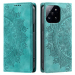 Style-010 For Xiaomi 14 Case Imprinted Magnetic Auto Closing Leather Phone Cover with Wallet