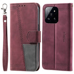 TTUDRCH Style 004 for Xiaomi 14 Case RFID Blocking Splicing Phone Leather Cover