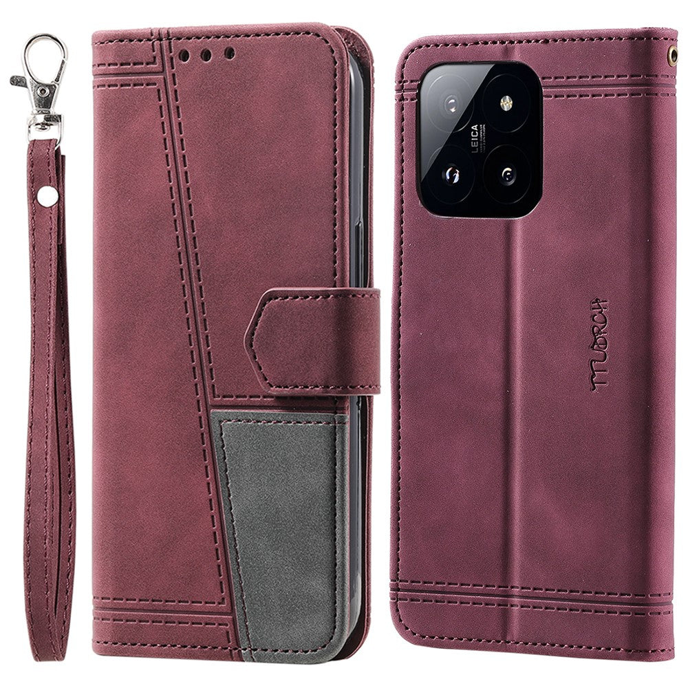 TTUDRCH Style 004 for Xiaomi 14 Case RFID Blocking Splicing Phone Leather Cover
