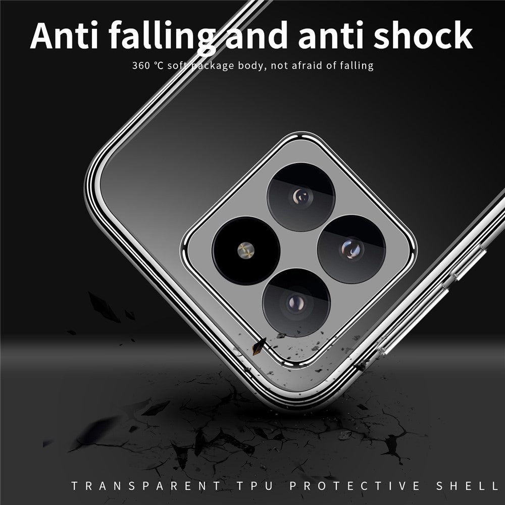 MOFI TPU Phone Shell For Xiaomi 14 Case HD Transparent Mobile Phone Cover