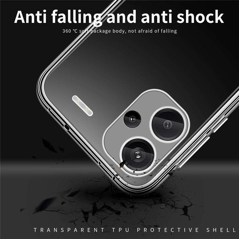 MOFI For Xiaomi Redmi Note 13 Pro+ Case HD Clear Phone Shell Slim-Fit TPU Cover