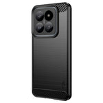 MOFI JK TPU Series-1 För Xiaomi 14 Skal Kolfiberstruktur Borstad mobilskal