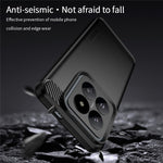 MOFI JK TPU Series-1 For Xiaomi 14 Case Carbon Fiber Texture Brushed Phone Cover