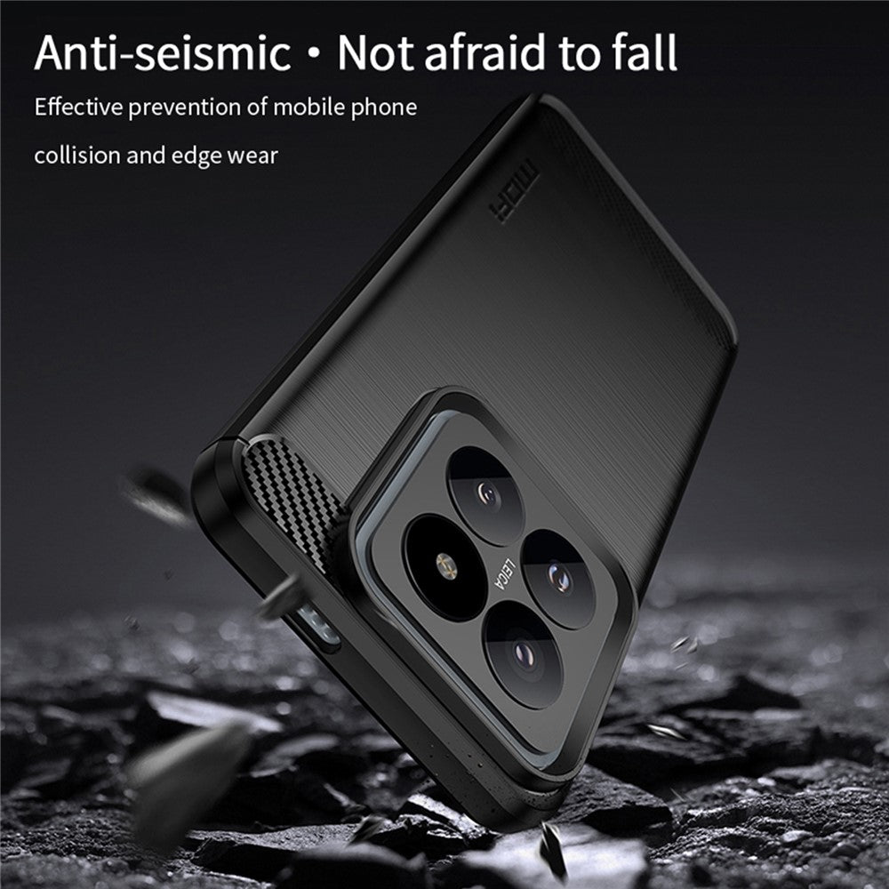 MOFI JK TPU Series-1 For Xiaomi 14 Case Carbon Fiber Texture Brushed Phone Cover