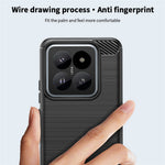 MOFI JK TPU Series-1 For Xiaomi 14 Case Carbon Fiber Texture Brushed Phone Cover