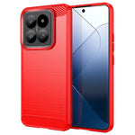 MOFI JK TPU Series-1 For Xiaomi 14 Case Carbon Fiber Texture Brushed Phone Cover