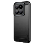 MOFI JK TPU Series-1 För Xiaomi 14 Pro TPU-skal Borstad Kolfiberstruktur mobilskal