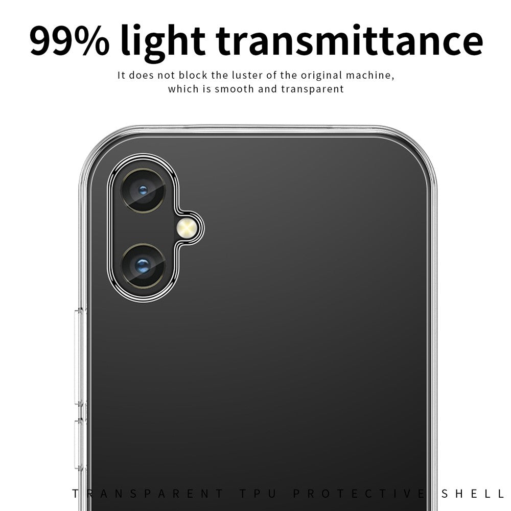 MOFI Clear Phone Cover Case for Samsung Galaxy A05 4G Anti-Scratch TPU Phone Shell
