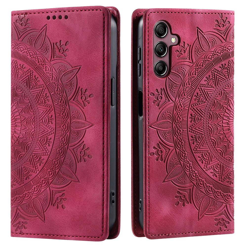 For Samsung Galaxy A24 4G (162.1 x 77.6 x 8.3mm) Case Magnetic Auto Closing Phone Wallet Cover