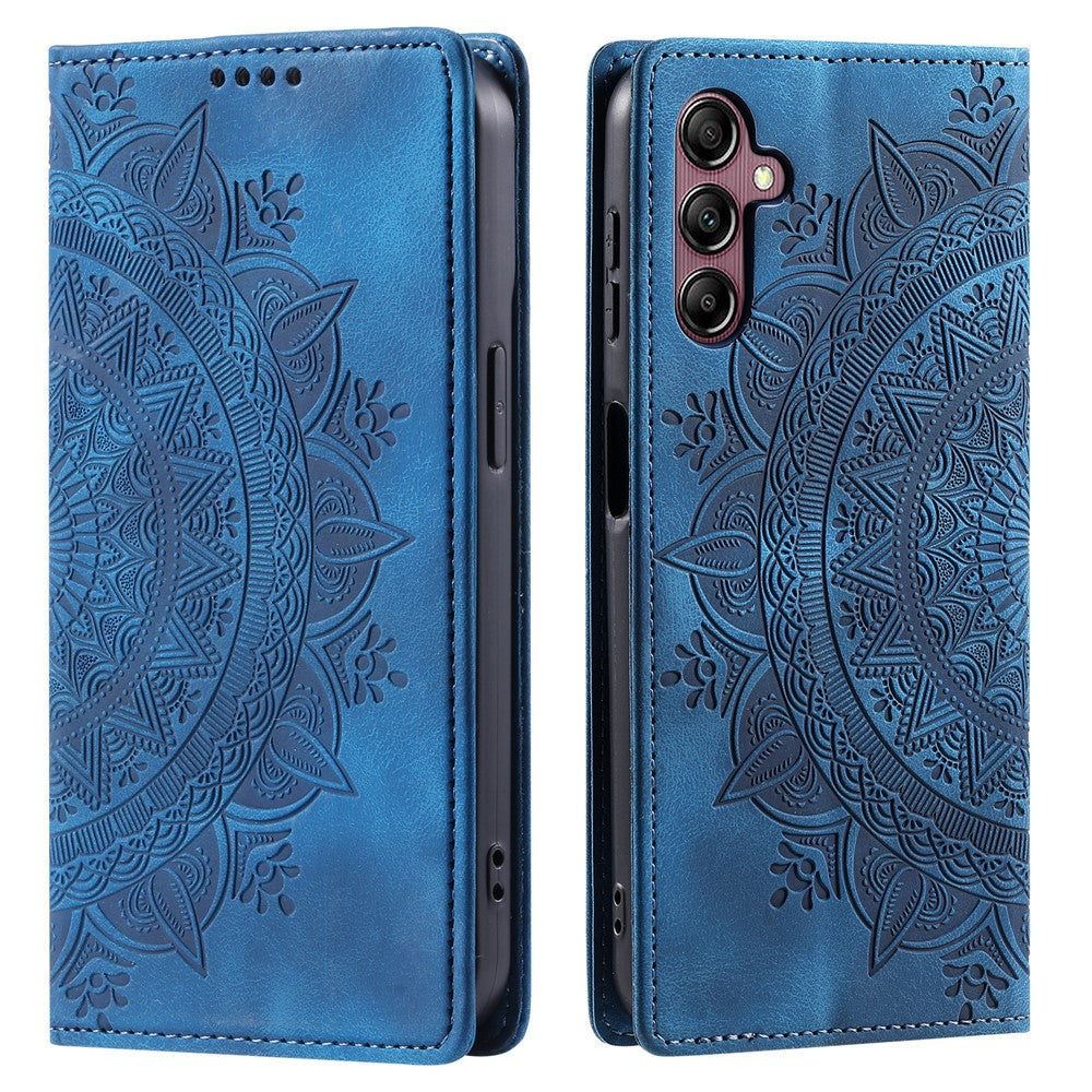 For Samsung Galaxy A24 4G (162.1 x 77.6 x 8.3mm) Case Magnetic Auto Closing Phone Wallet Cover