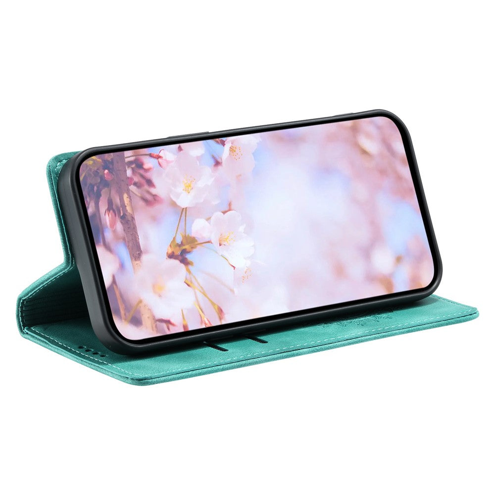 For Samsung Galaxy S22+ 5G Case Imprinted Mandala Flower Leather Cover with Wallet