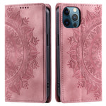 PU Leather Phone Shell for iPhone 12 Pro Case Magnetic Imprinted Stand Phone Cover