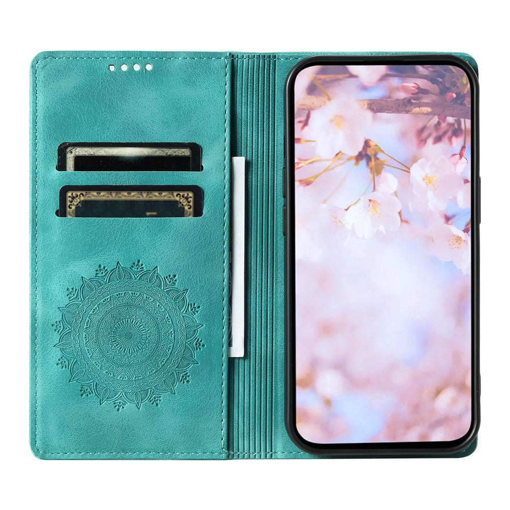 For iPhone 11 Case Anti-Scratch Wallet PU Leather Magnetic Imprinted Stand Phone Cover