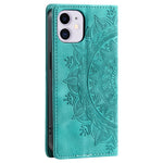 For iPhone 11 Case Anti-Scratch Wallet PU Leather Magnetic Imprinted Stand Phone Cover