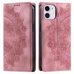 For iPhone 11 Case Anti-Scratch Wallet PU Leather Magnetic Imprinted Stand Phone Cover