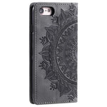For iPhone 6 / 7 / 8 4.7 inch / SE (2022) / SE (2020) Case Imprinted Magnetic Leather Stand Phone Cover
