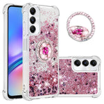 For Samsung Galaxy A05s 4G TPU Case with Kickstand Quicksand Shockproof Cover