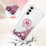 For Samsung Galaxy A05s 4G TPU Case with Kickstand Quicksand Shockproof Cover