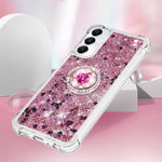 For Samsung Galaxy A05s 4G TPU Case with Kickstand Quicksand Shockproof Cover
