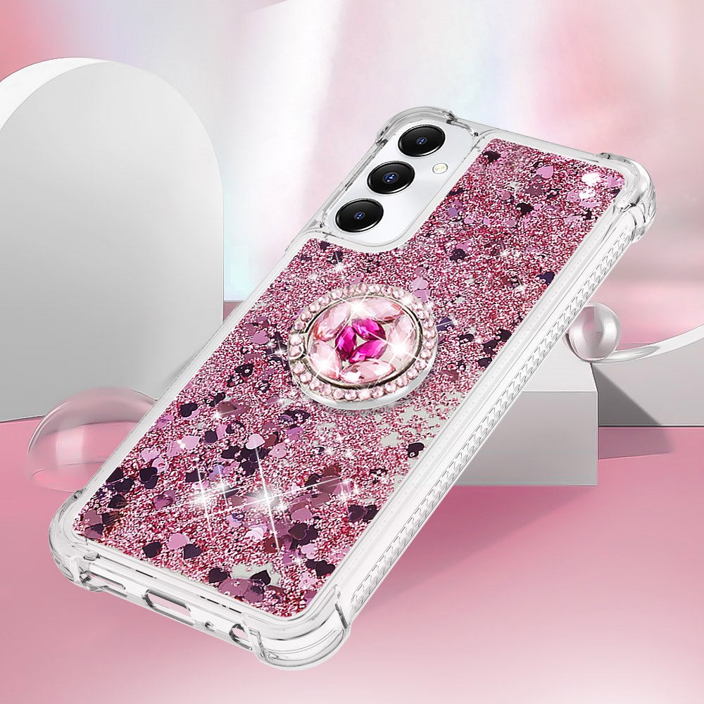 For Samsung Galaxy A05s 4G TPU Case with Kickstand Quicksand Shockproof Cover